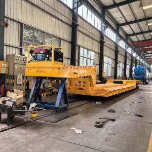 3 Axles Hydraulic Detached Gooseneck Lowbed Trailer 3 Axles Hydraulic Detached Gooseneck Lowbed Trailer